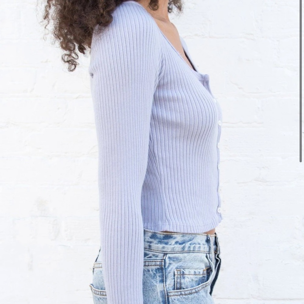 worn once, Brandy Melville ribbed long sleeve